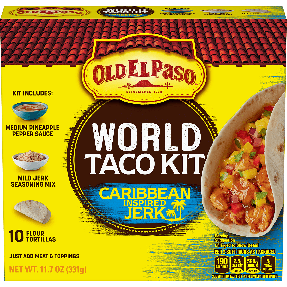 Old El Paso Dinner Kit, Soft Tacobake, 8.4 oz Box